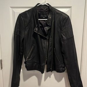 Banana Republic black leather jacket